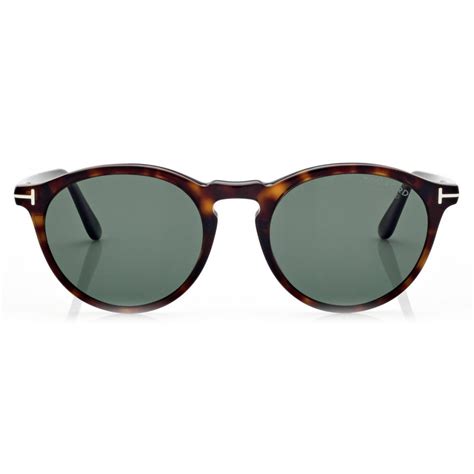 Tom Ford - Polarized Aurele Sunglasses - Round Sunglasses - Dark Havana ...