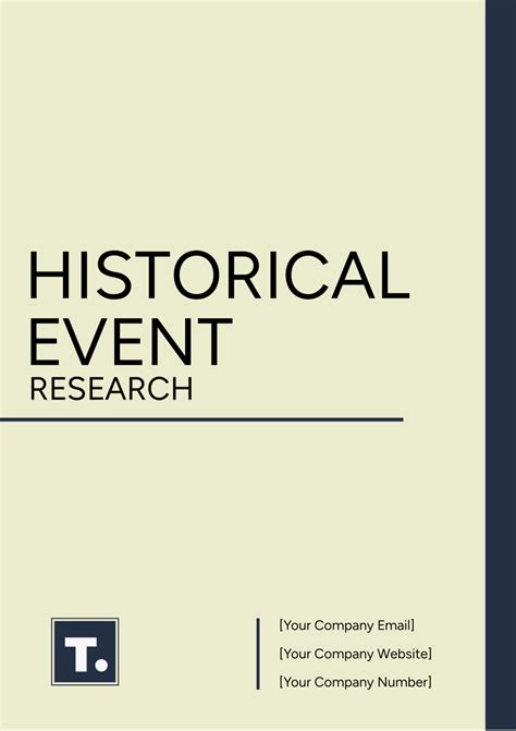 Free Historical Event Research Template to Edit Online