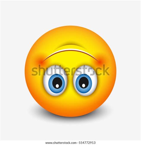 Cute Upside Down Face Emoticon Emoji Vector De Stock Libre De