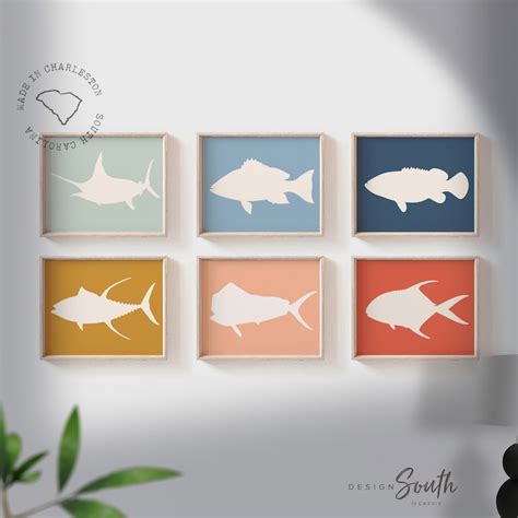 Offshore Fishing Offshore Fish Boys Saltwater Fish Wall Art Etsy