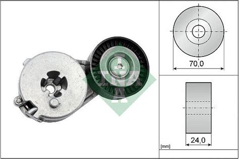 Aux Belt Tensioner 534033310 INA Drive V Ribbed 06H903133F 06H903133G