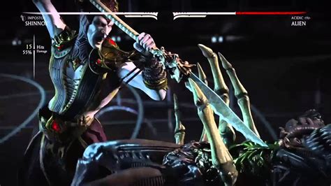 Mortal Kombat X MKX Shinnok Impostor Combos With Alien YouTube