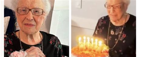 «grace Lepayne Who Is 107 Years Old Celebrates Her Birthday And