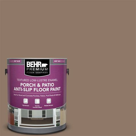 BEHR PREMIUM 1 Gal PPU5 05 Coconut Shell Textured Low Lustre Enamel