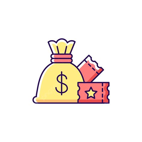 Lump Sum Payment Rgb Color Icon Chance Vector Payment Vector Chance