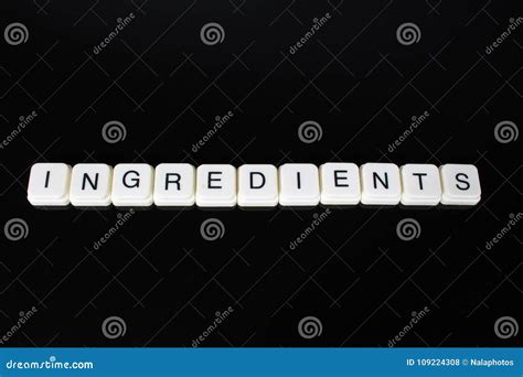 ingredients text word title  label cover backdrop background