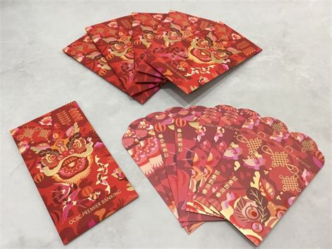 OCBC Premier Set CNY Ang Pow Red Packet Hong Bao Hobbies Toys