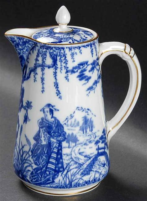 Blue Mikado Hot Water Jug Lid By Royal Crown Derby Replacements Ltd