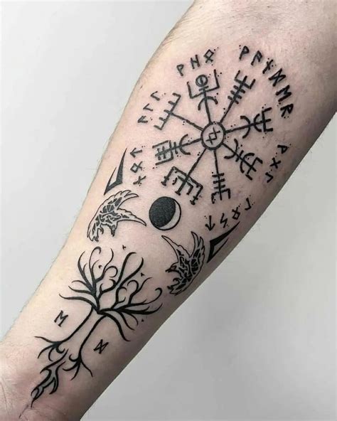 Viking Compass Tattoo Designs