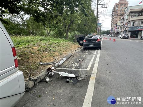 車禍撞斷電桿乘客落跑 原來竟是通緝犯 台灣好新聞 Taiwanhot