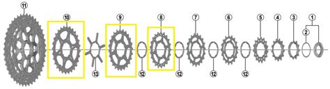 Shimano Sprocket For Cs M7000 Cassette 21 24 27 28 T