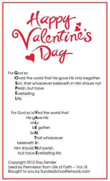 Valentines Day Poem John 316