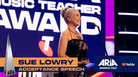 Sue Lowry Winner Aria Award For Telstra Aria Music Teacher Award