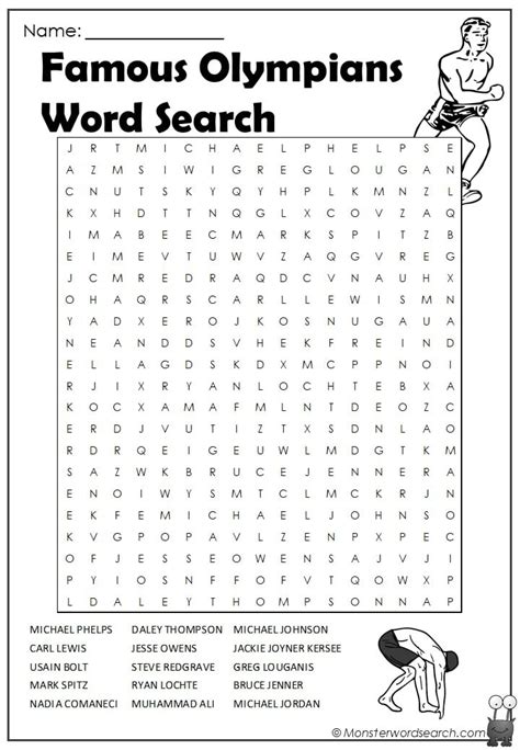 Printable Olympic Word Search Printable Word Searches