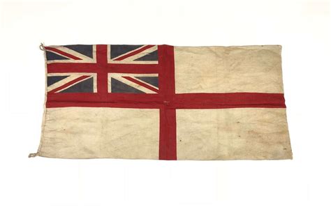 WW1 Period Royal Navy Printed White Ensign Flag.