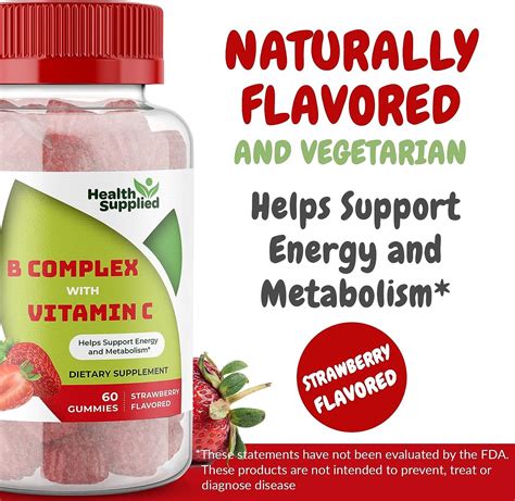 Vitamin B Complex Gummies Vitamin C Vitamin B6 Vitamin B12 Niacinamide Folic Acid