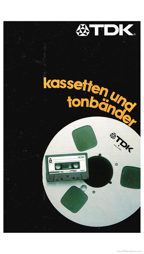 Tdk Cassettes And Tape Product Brochure Hifi Engine