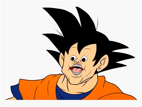 mouth goku meme face png transparent png kindpng