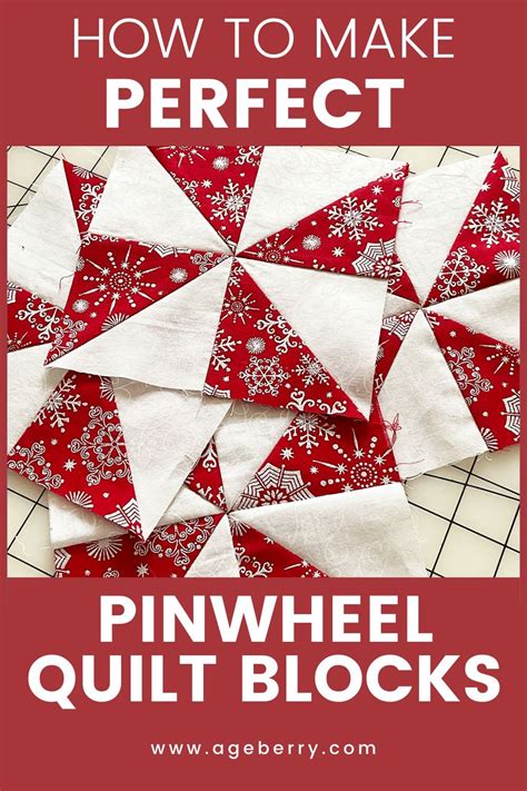 How To Make Perfect Pinwheel Quilt Blocks Pinwheel Quilt Block Quilt