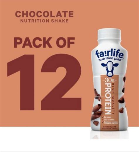 Fairlife Nutrition Plan Chocolate 30 G Protein Shake 11 5 Fl Oz