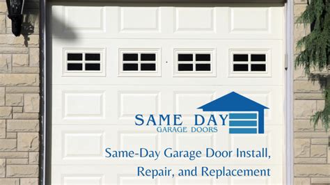 Same Day Garage Door Install Repair And Replacement Garage Door