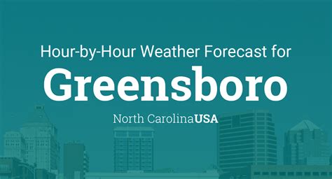 Hourly forecast for Greensboro, North Carolina, USA