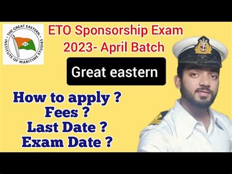 Great Eastern ETO Sponsorship Exam 2023 April Batch How To Apply