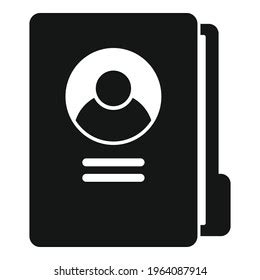 Personal Information Folder Icon Simple Illustration Stock Vector