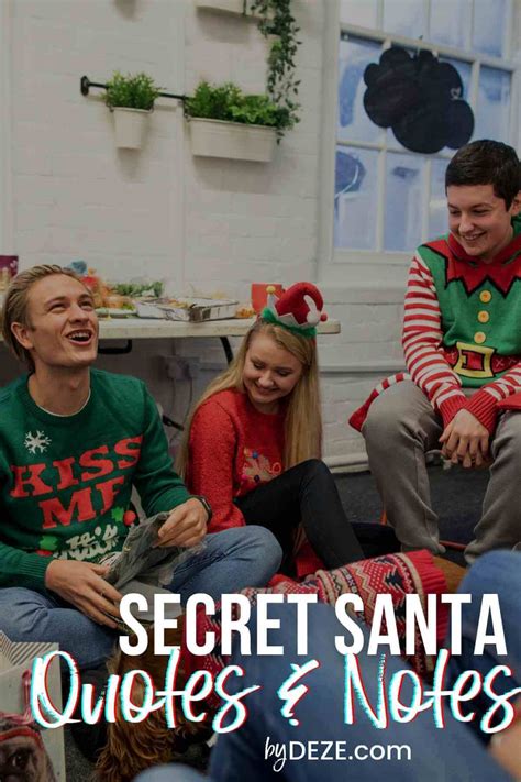 60 Free Secret Santa Messages Riddles And Quotes For Christmas Bydeze