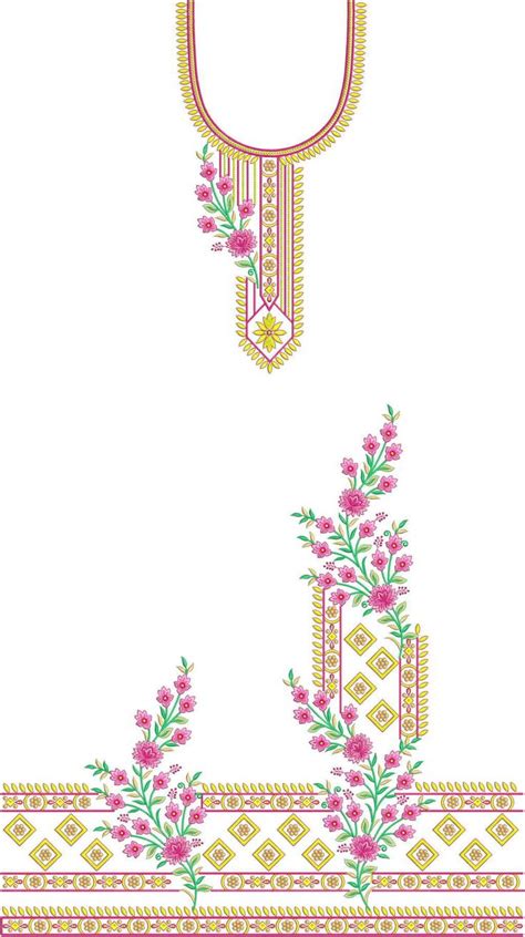 Punjabi Salwar Suit Single Head Top Duppata Embroidery Design