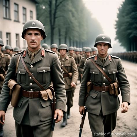 German Soldiers in World War II | Stable Diffusion Online