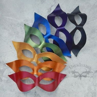 Leather Domino Masks - Beadmask