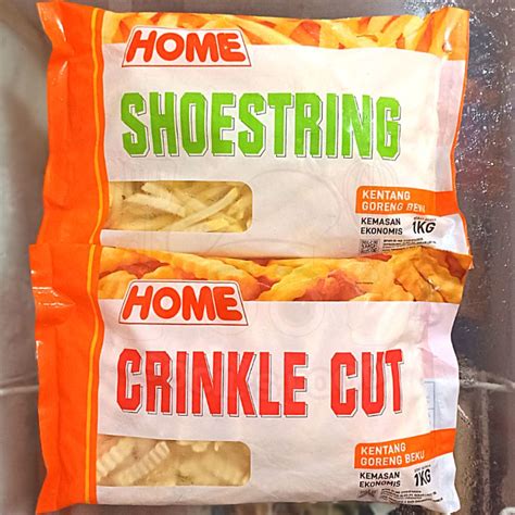 Jual Kentang Home Straight Cut 1kg Kentang Home Crinkle Cut 1kg Kentang