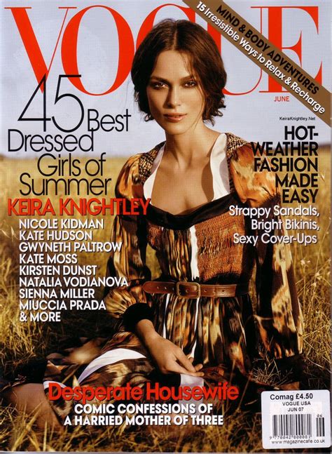 June 2007 Keira Knightley Vogue Photo 80345 Fanpop