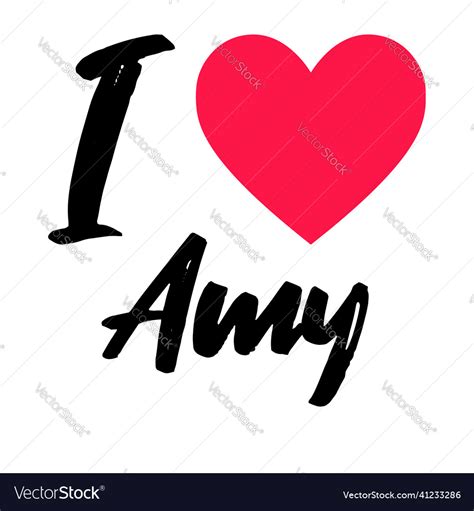 Amy Royalty Free Vector Image Vectorstock