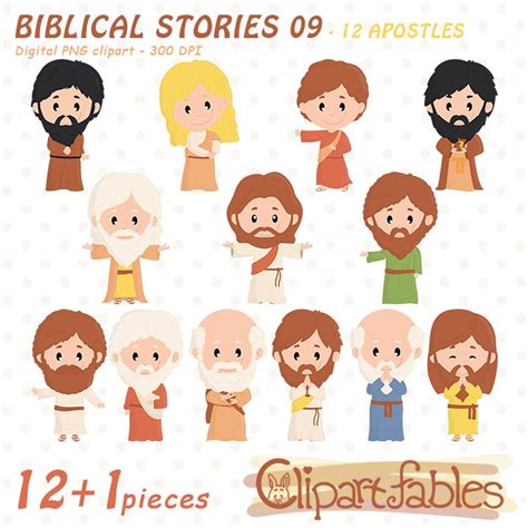 Jesus And The 12 Apostles Clipart The Last Supper Educational Religious Story Biblical Story