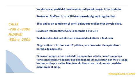 Solution Inestabilidad Y Velocidad Gpon Studypool