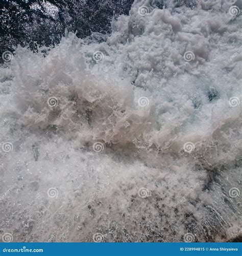 A Onda Branca Do Mar Vira Espuma Fundo E Textura Colocar Para O Seu