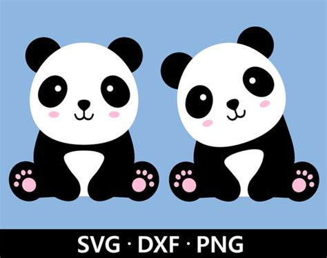 Baby Panda Svg Cuttable Baby Panda Svg Panda Svg Dxf File Etsy