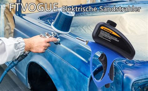 Fafeicy Tragbarer Sandstrahler Sandstrahlpistolen Kit Tragbare Kleine