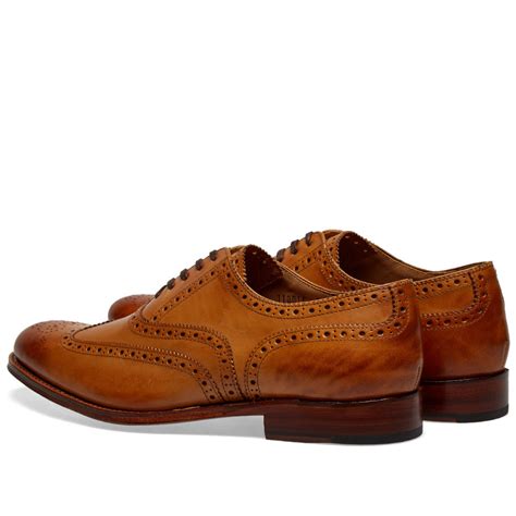 Grenson Dylan Brogue Tan Calf END AU