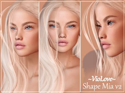 Second Life Marketplace ~violove~ Shape Mia V2 Genus Strange Face W001