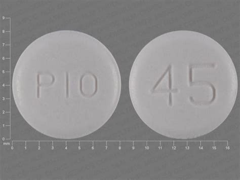 Pio 45 Pill White Round 8mm Pill Identifier