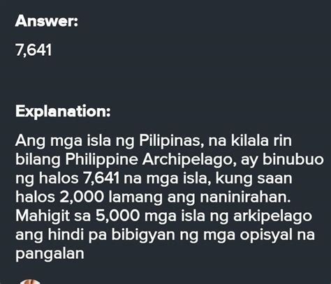 Ilan Ang Pulo Sa Pilipinas Brainly Ph