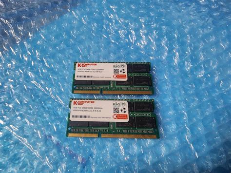 Yahooオークション 即決 Komputerbay製 Ddr3 4gb×2枚 合計8gb Pc3 1