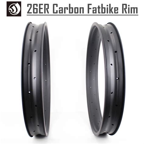 2017 Tubeless Ready T800 26er Fat Bike Carbon Rim Snow Bike Wheel Rim