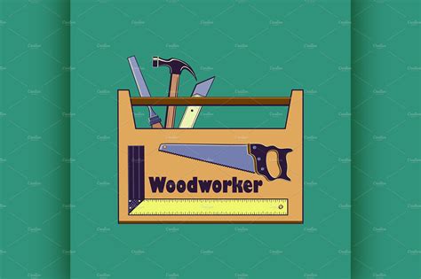 Carpentry Tool Label Pre Designed Illustrator Graphics Creative Market