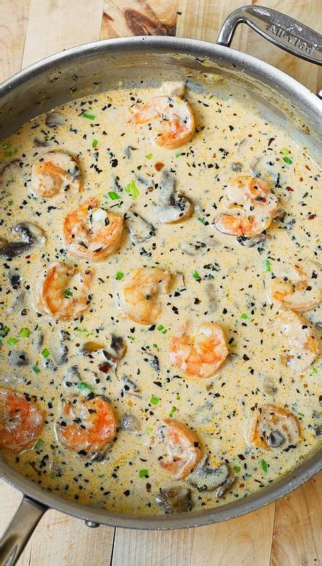 Creamy Shrimp Pasta With Mushrooms Julias Album