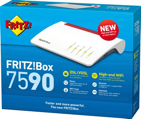 Avm Fritz Box 7590 International Wi Fi Modem Router Built In Modem Adsl Vdsl 2 4 Ghz 5 Ghz