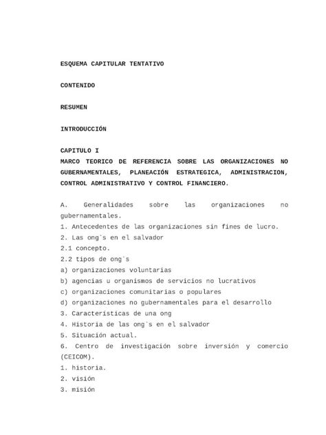 DOCX ESQUEMA CAPITULAR TENTATIVO DOKUMEN TIPS